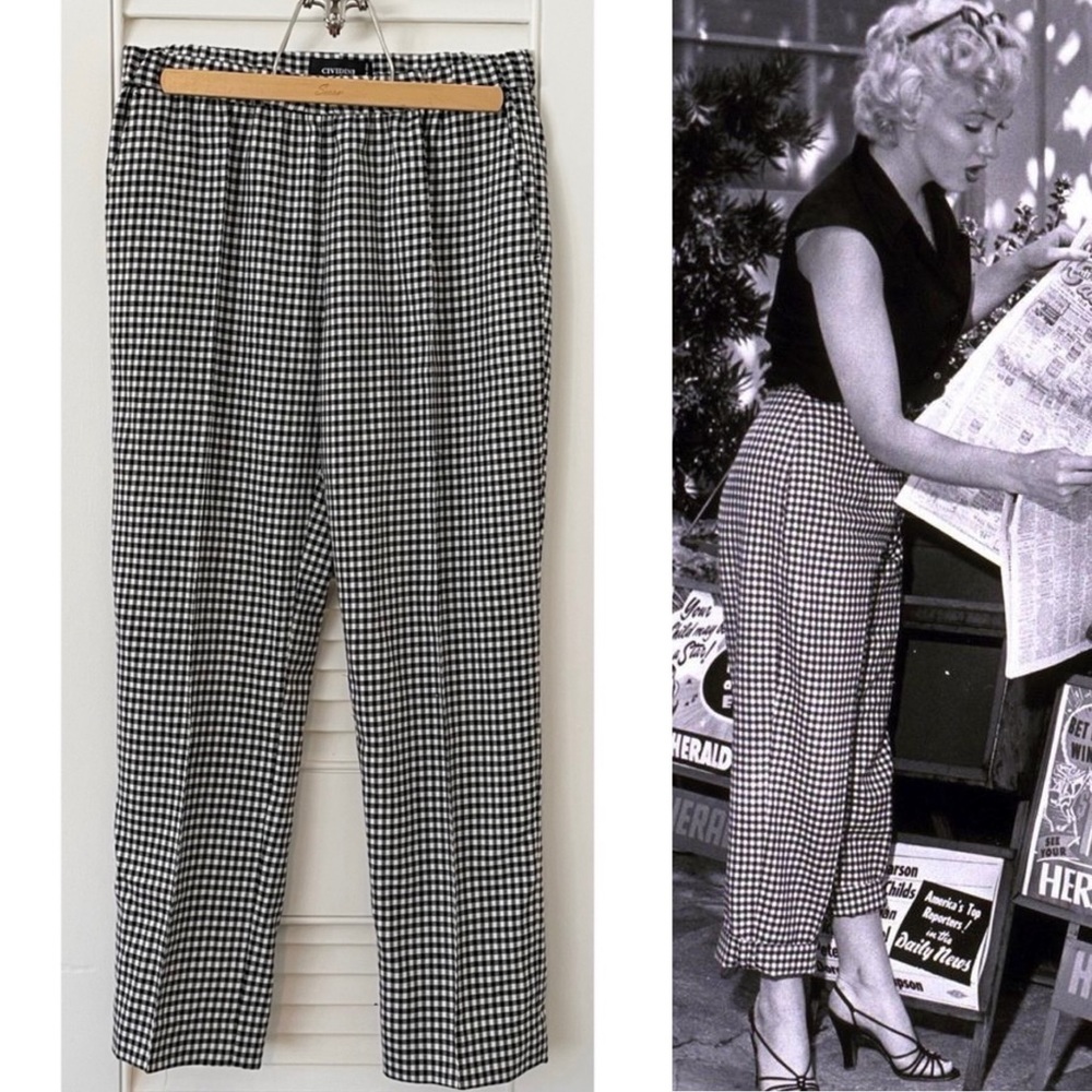 Cividini Italian Wool Buffalo Plaid Trousers